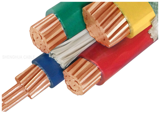 CHINA 1000V Copper Dirigent PVC geïsoleerde kabels aangepast met drie halve Core leverancier